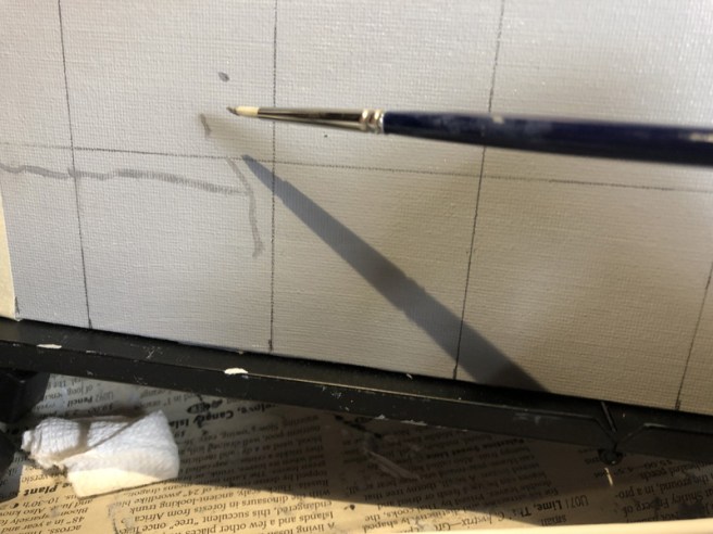 another canvas with shaky lines