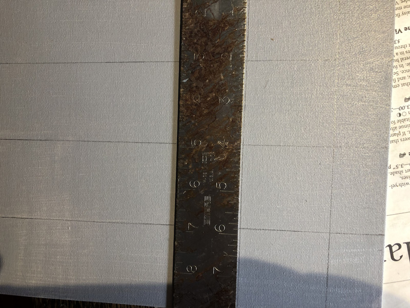 laying out a grid for painting